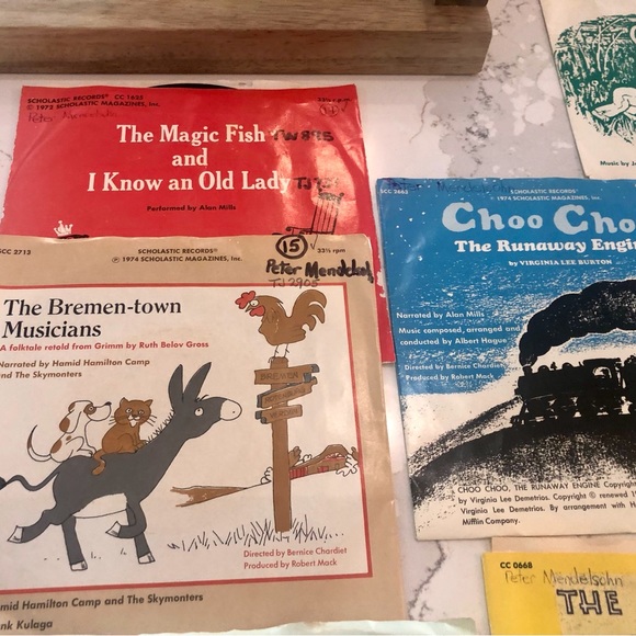 Vintage from 70s 13 Children’s records 331/2 rpm 13 of them with jackets - Picture 10 of 10